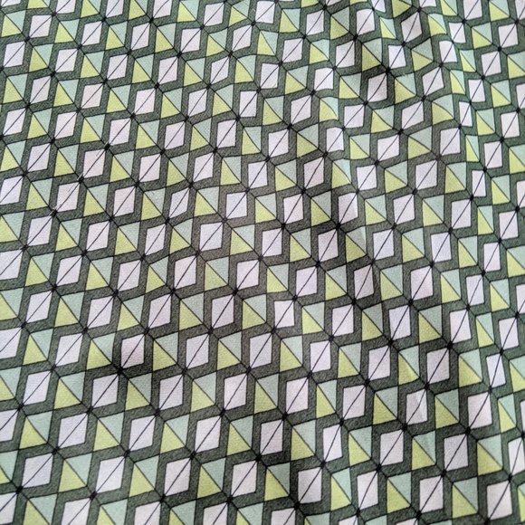 COPY - Joe Fresh Green Bias Cut Geometric Slip Skirt - Picture 3 of 7